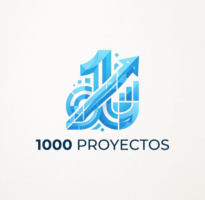 Identidad visual de 1000 Proyectos, marketplace de proyectos